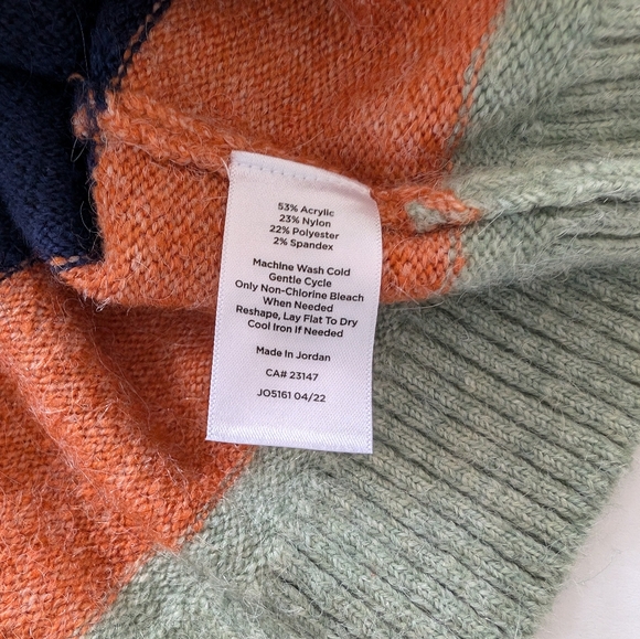 Talbots Rainbow Striped Cozy Sweater - Picture 4 of 4
